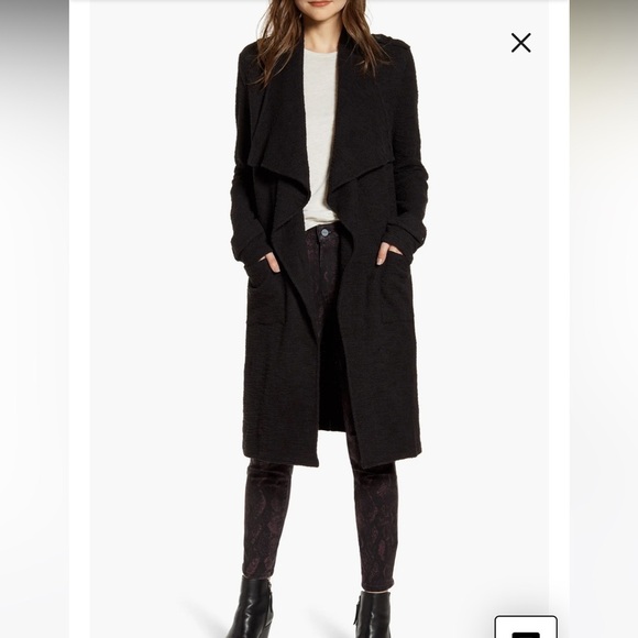 BB Dakota Revolution Drapey Bouclé Trench Coat - Picture 1 of 10